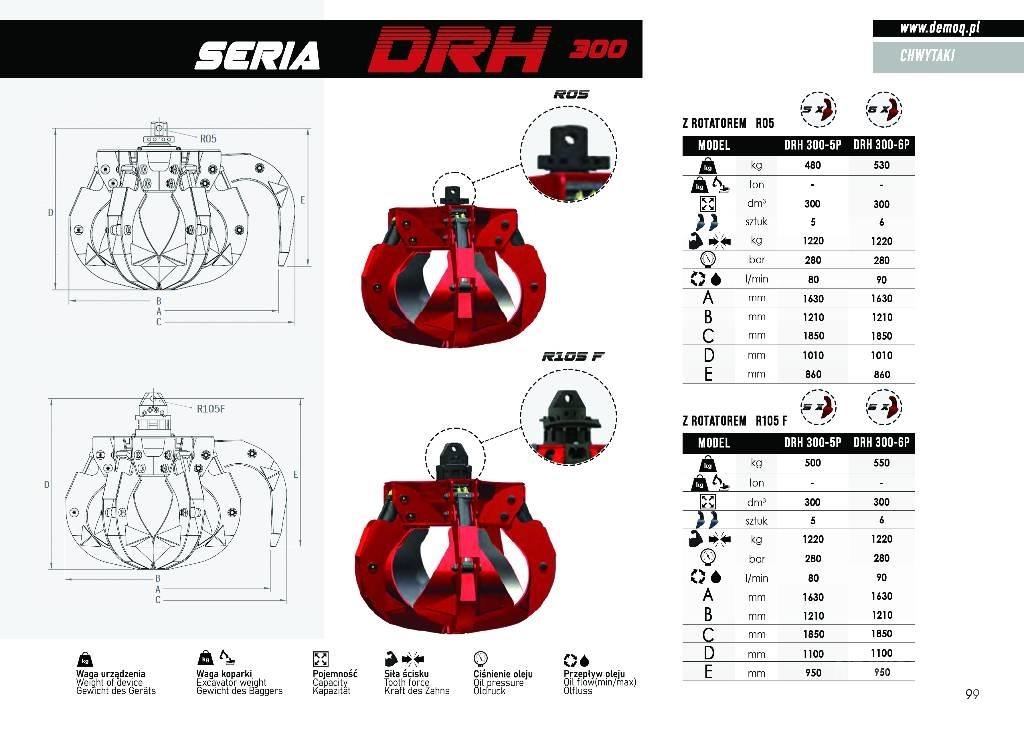  DEMOQ DRH280-6P Garras