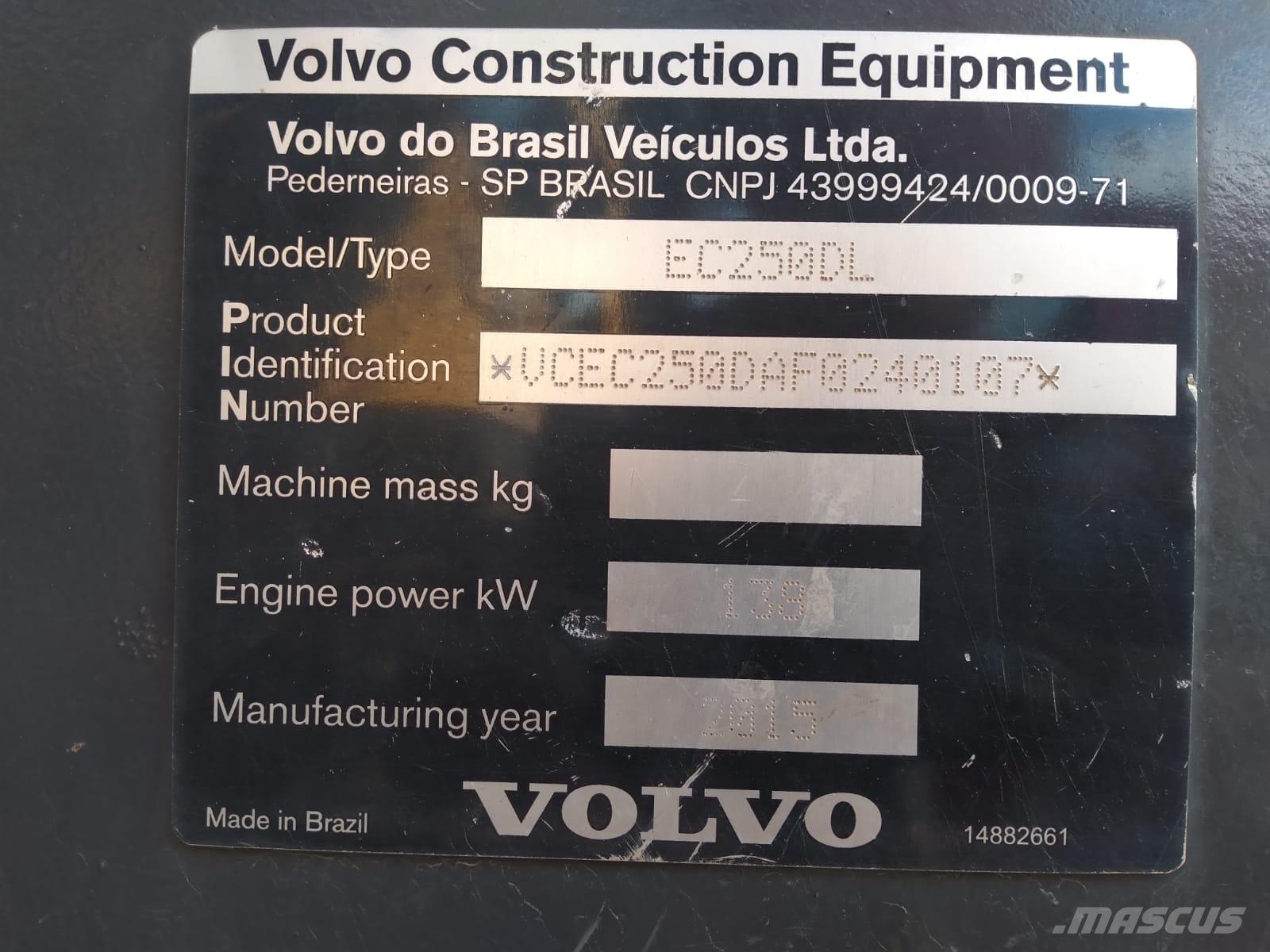 Volvo EC 250 D L Escavadoras de rastos