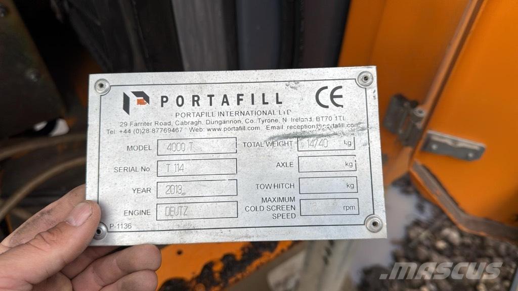 Portafill 4000t Crivos móveis