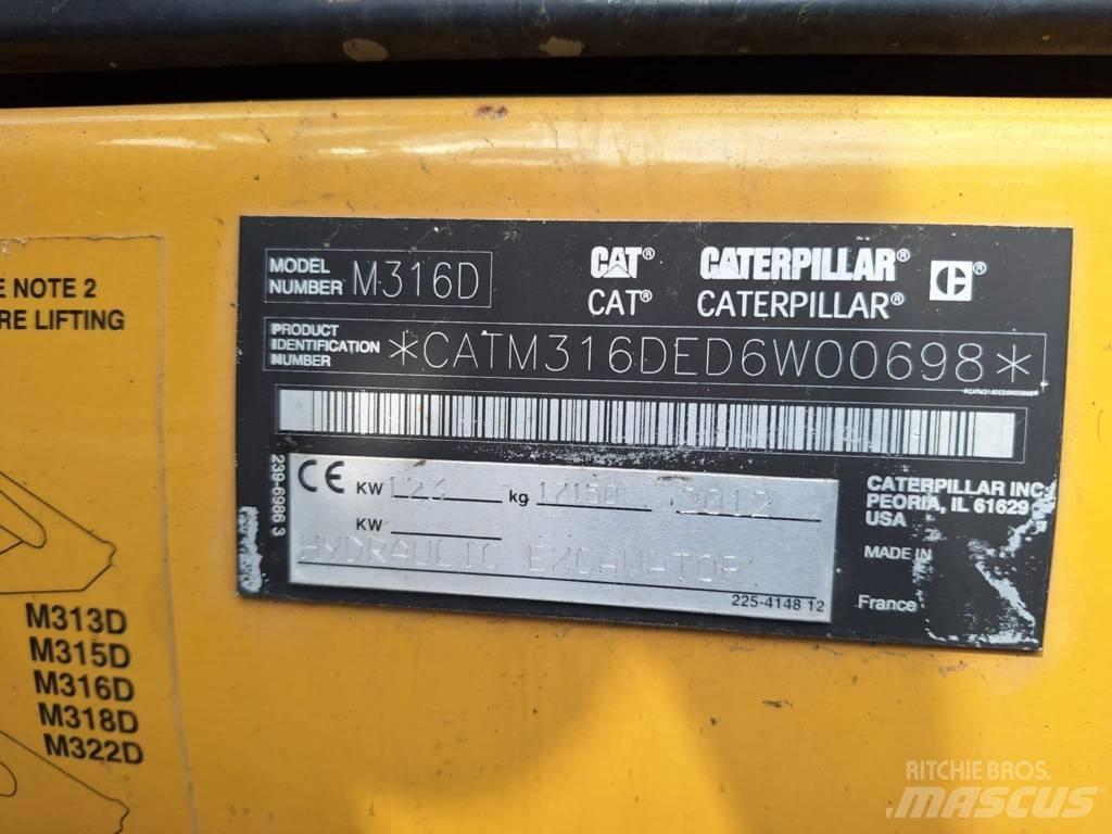 CAT M 316 D Escavadoras de rodas