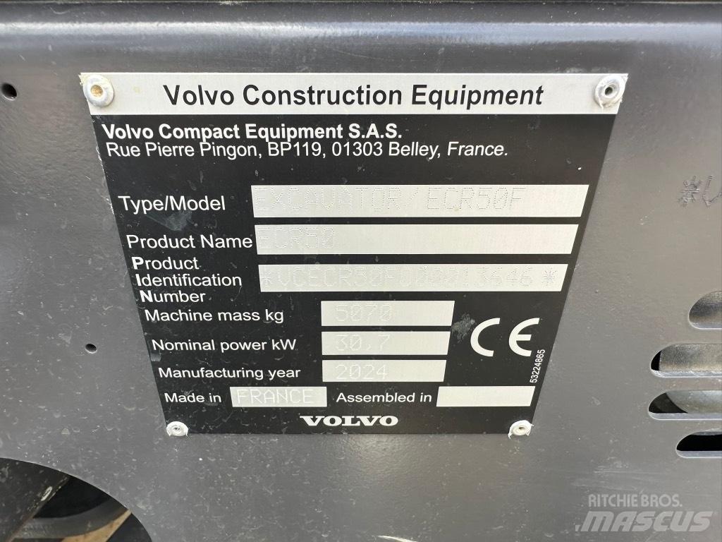 Volvo ECR50 F Mini Escavadoras <7t