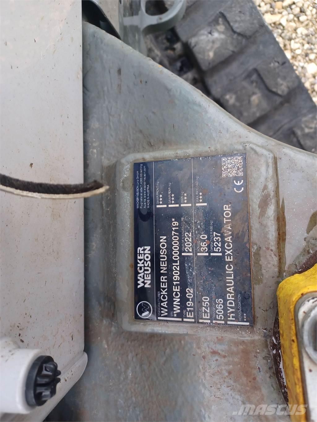 Wacker Neuson EZ50 Escavadoras de rastos
