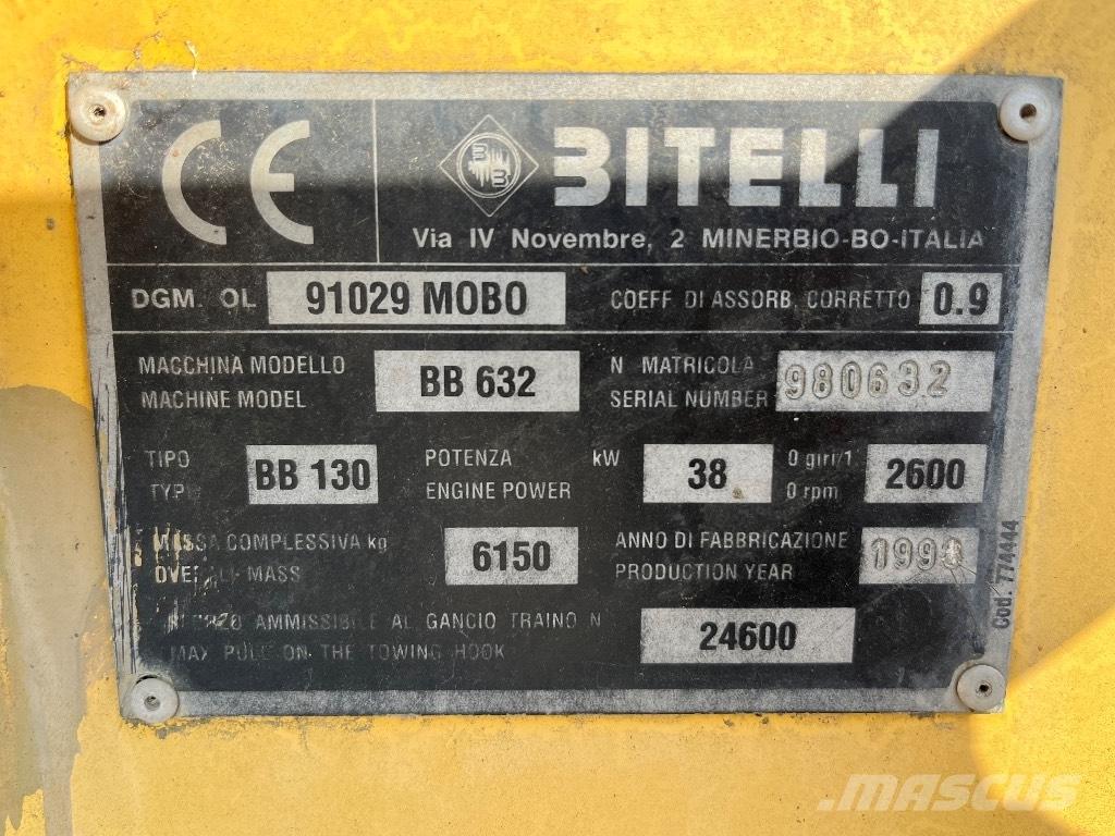 Bitelli BB 632 Pavimentadoras de asfalto