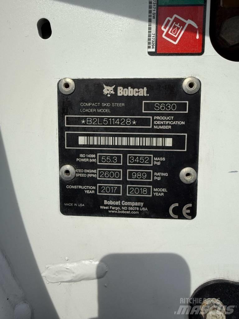 Bobcat S 630 Carregadoras de direcção deslizante