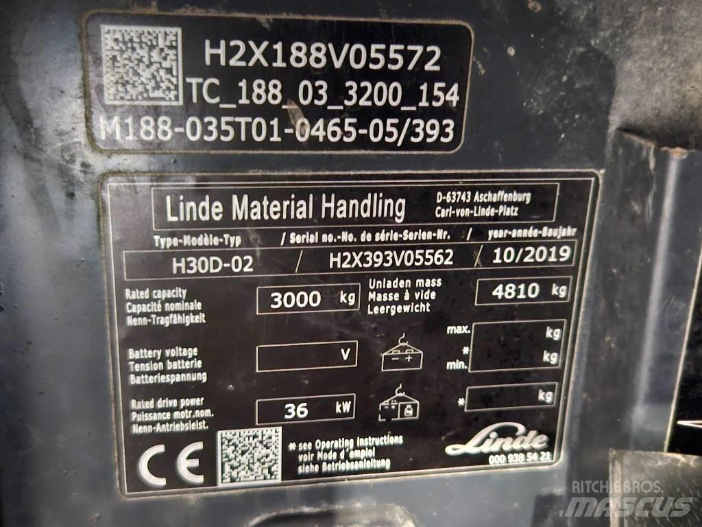 Linde H30D Empilhadores Diesel