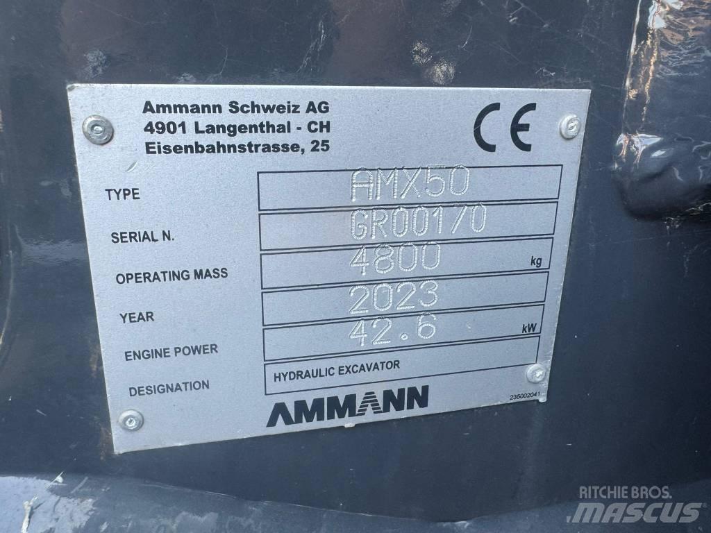 Ammann AMX 50 Mini Escavadoras <7t