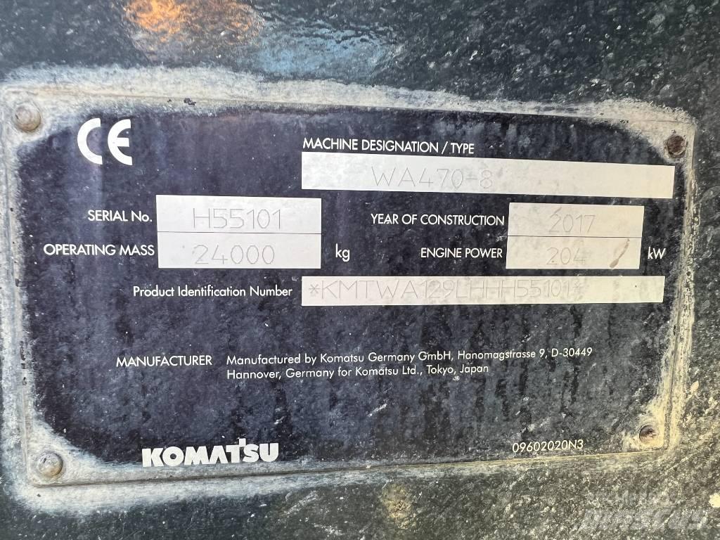 Komatsu WA 470-8 Pás carregadoras de rodas