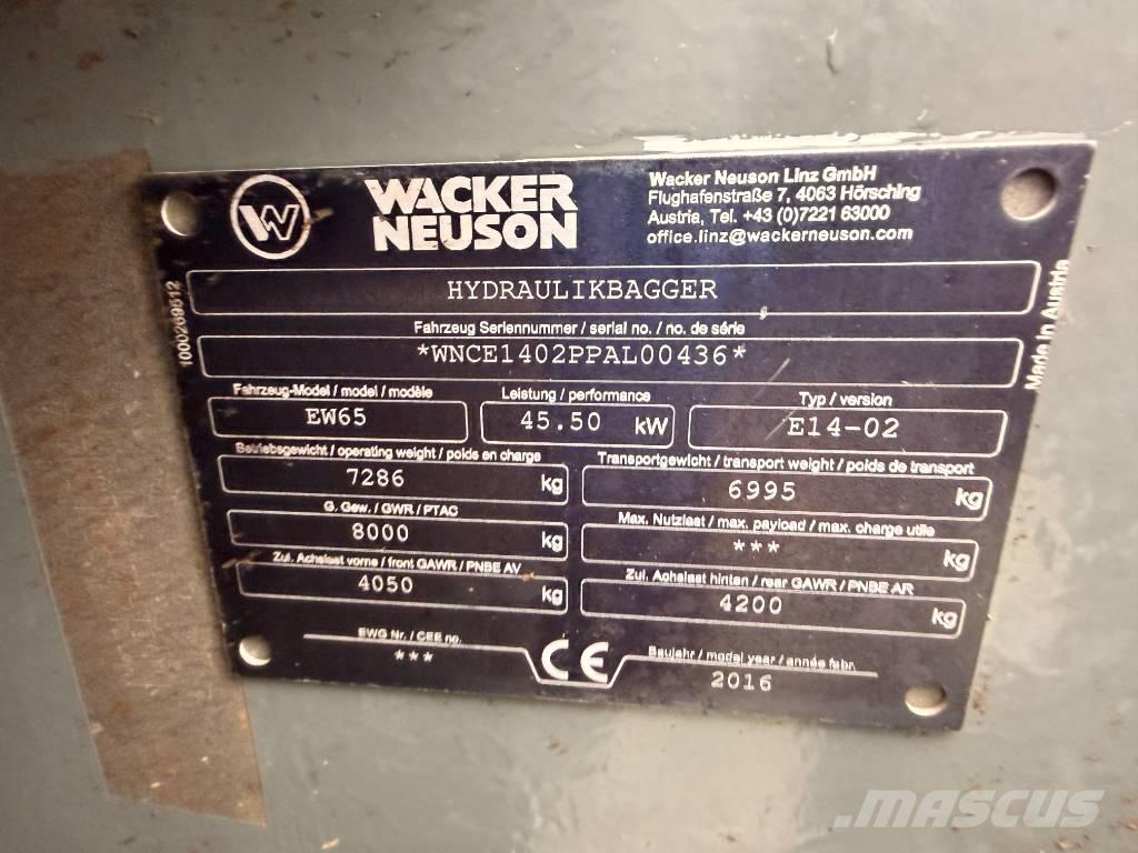 Wacker Neuson EW65 Escavadoras de rodas