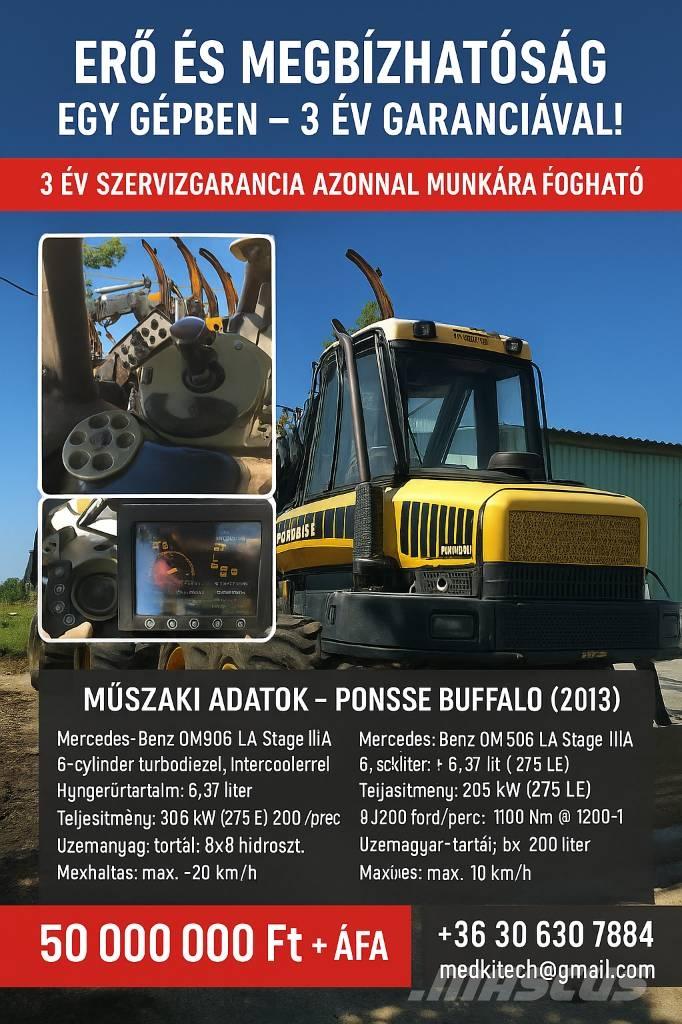 Ponsse Buffalo 8W Forwarders florestais