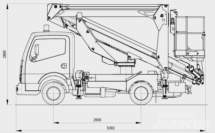 Palfinger P 240 AXE Plataformas aéreas montadas em camião