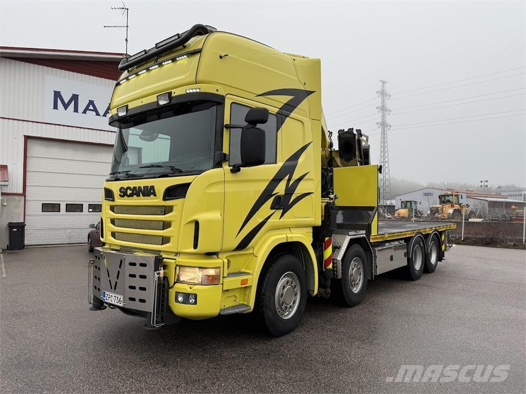 Scania R164G 8*4 Camiões grua