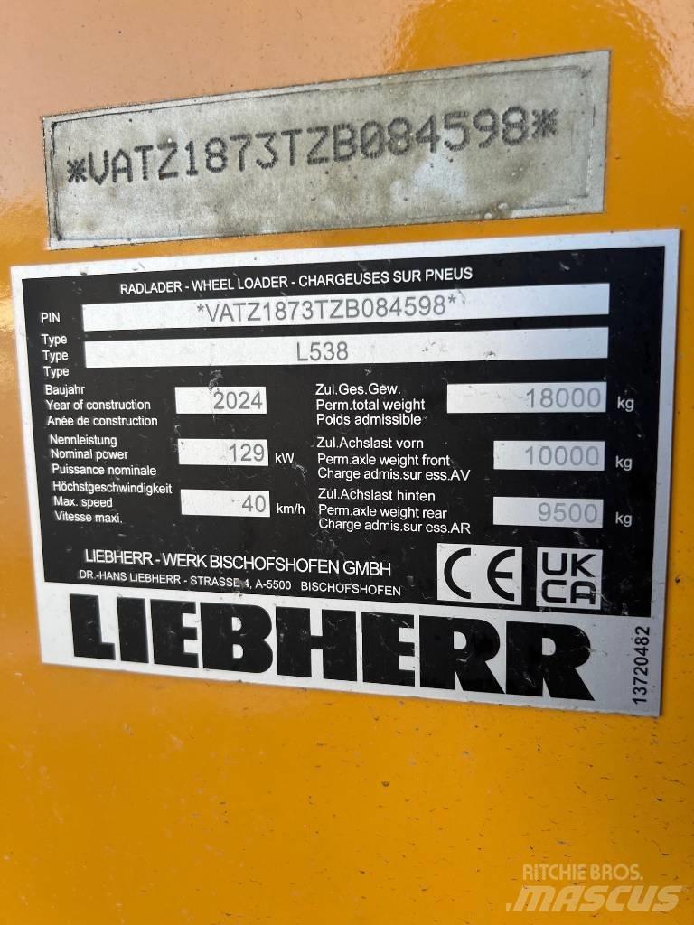 Liebherr L 538 Pás carregadoras de rodas