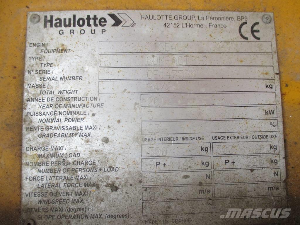 Haulotte Compact 12 Elevadores de tesoura