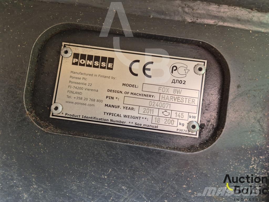Ponsse Fox 8W Processadores florestais