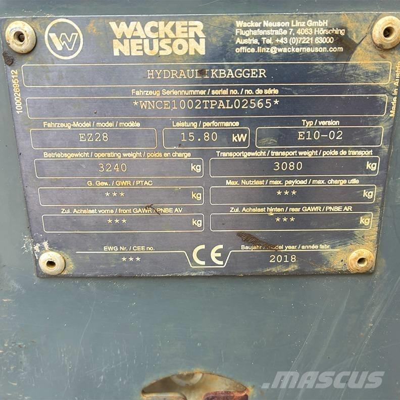 Wacker Neuson EZ 28 Mini Escavadoras <7t