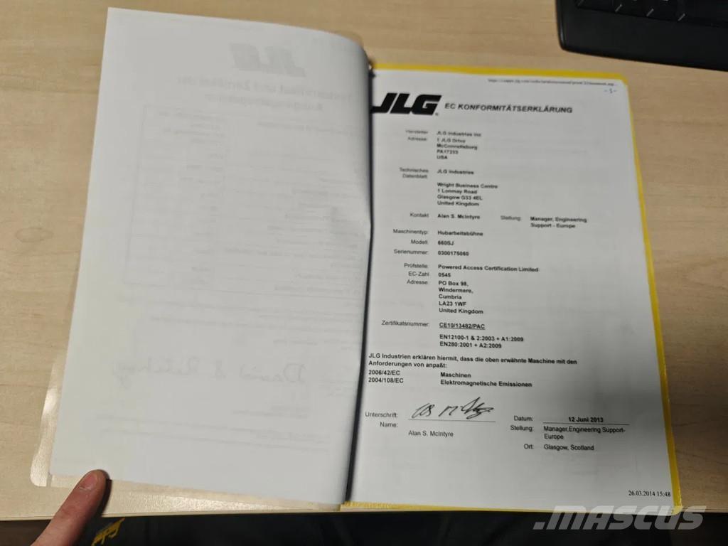 JLG 660 SJ Elevadores braços Telescópicos