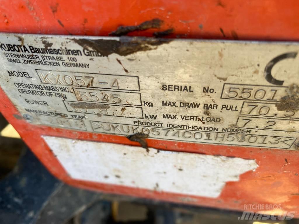 Kubota KX 057-4 Mini Escavadoras <7t