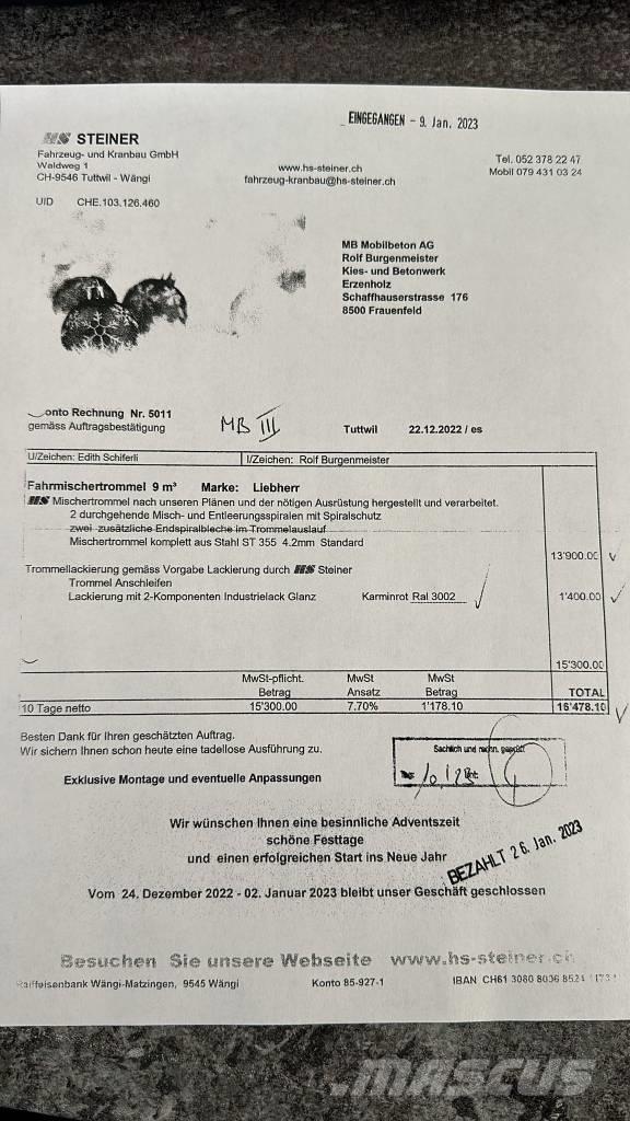 MAN 35.400 Camiões de betão