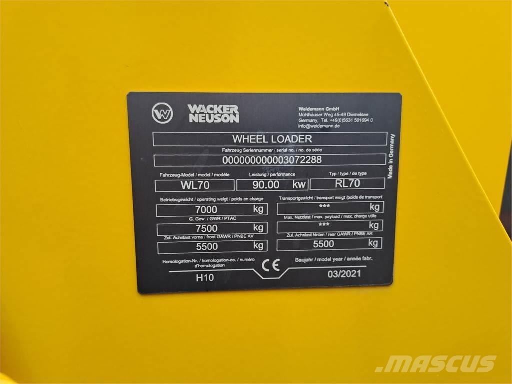 Wacker Neuson WL70 Pás carregadoras de rodas