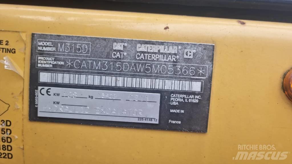 CAT M 315 D Escavadoras de rodas