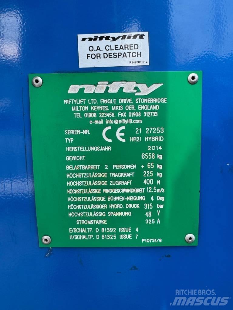 Niftylift HR 21 D E Elevadores braços articulados