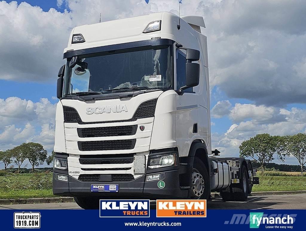 Scania R450 6x2*4 Camiões caixa desmontável com elevador de cabo