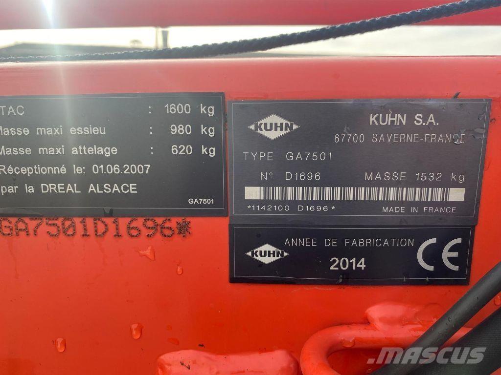 Kuhn GA 7501 Gadanheiras-fileiras