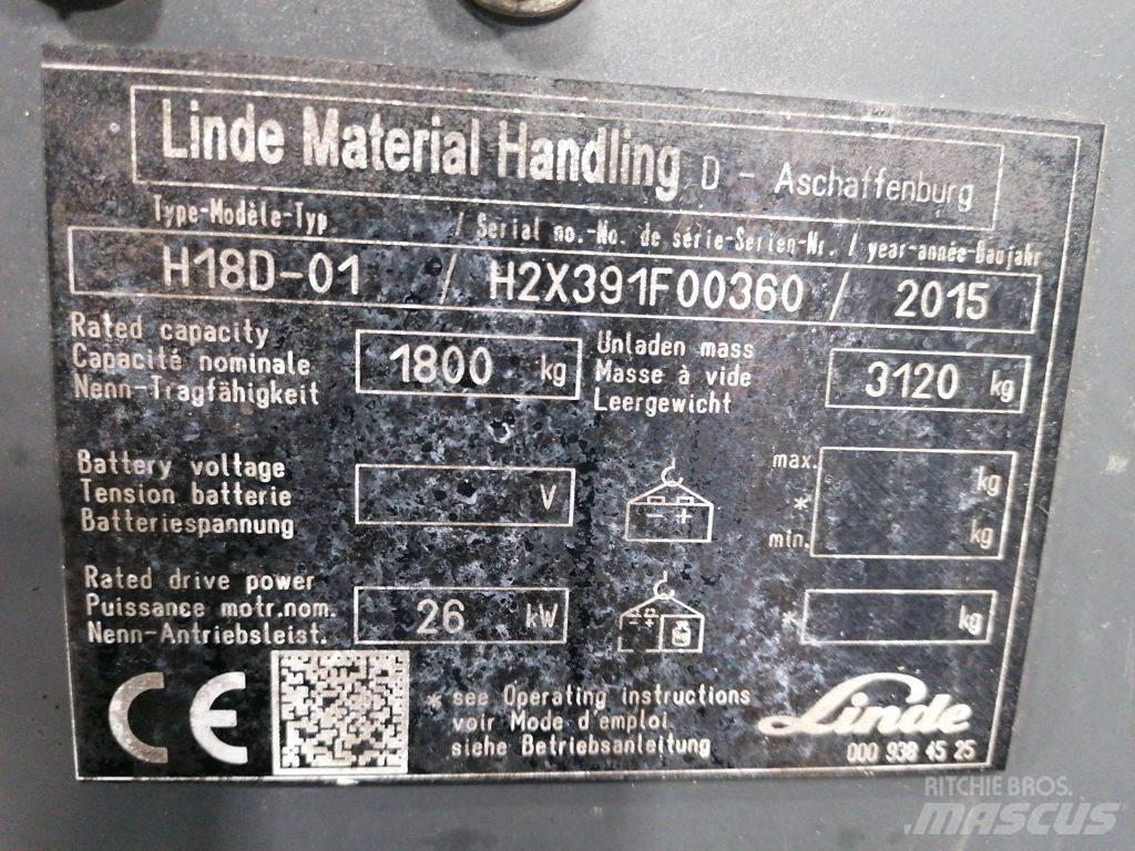 Linde H18D-01 Empilhadores a gás