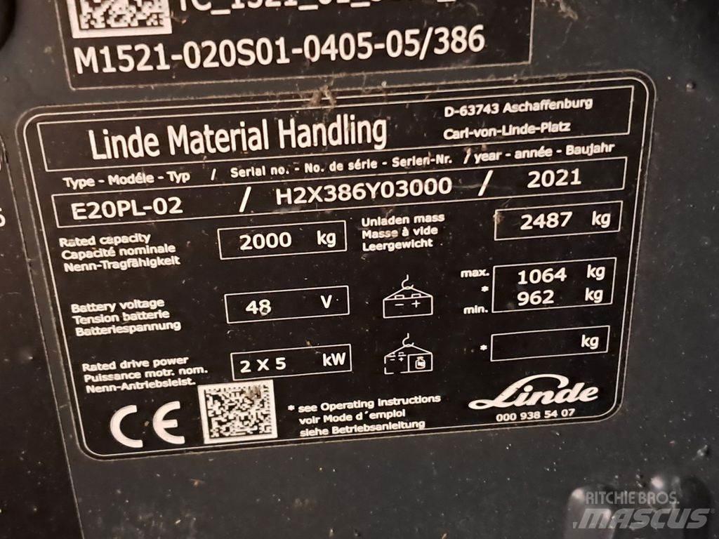 Linde E20PL-02 Empilhadores eléctricos