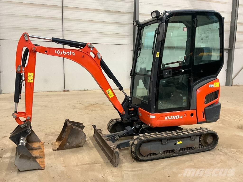 Kubota KX 018-4 Mini Escavadoras <7t