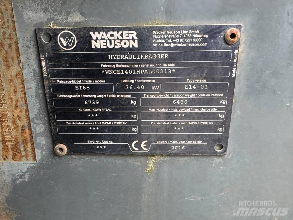 Wacker Neuson ET65 Escavadoras de rastos