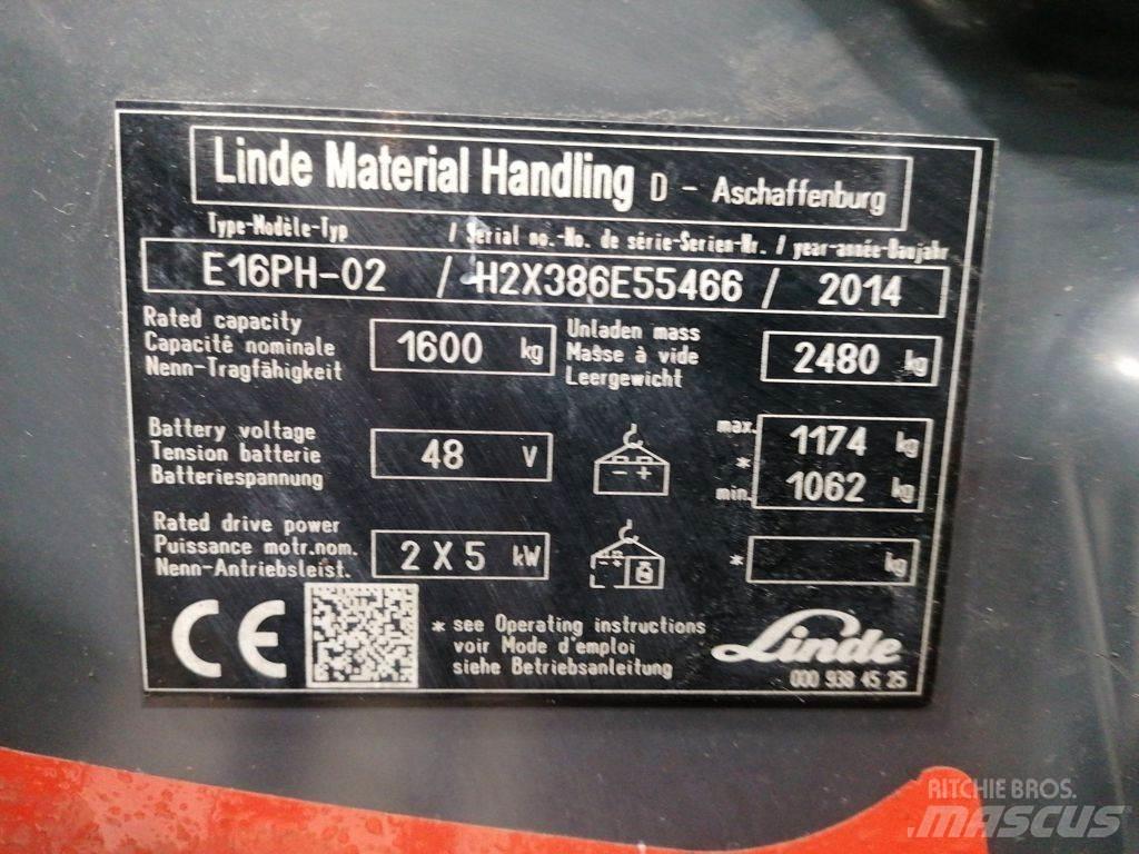 Linde E16PH-02 Empilhadores eléctricos