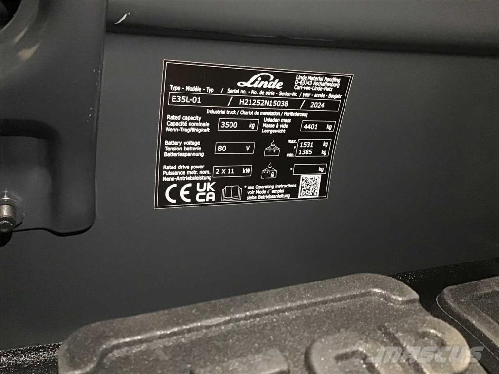 Linde E35L Empilhadores eléctricos