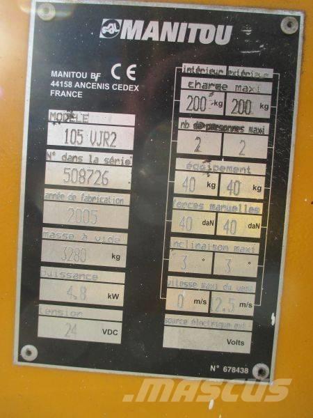 Manitou 105 VJR 2 Plataformas de Mastro Vertical