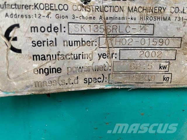 Kobelco SK 135 SR LC Escavadoras de rastos