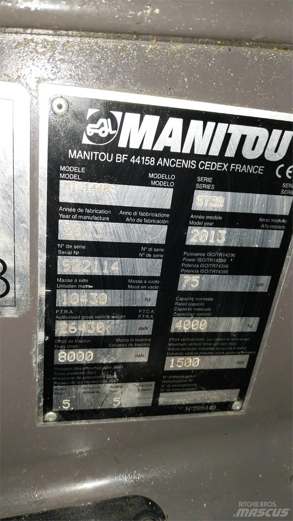Manitou MT1440 Manipuladores telescópicos
