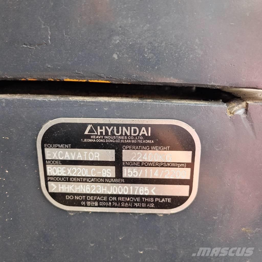 Hyundai RX220LC-9S Escavadoras de rastos