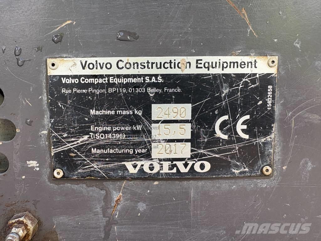Volvo ECR 25 D Mini Escavadoras <7t