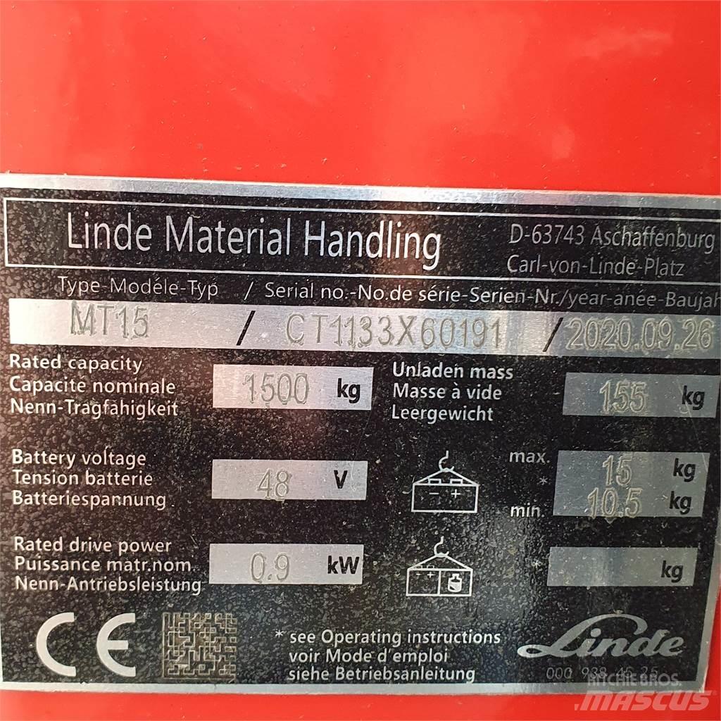 Linde MT15 Porta palettes