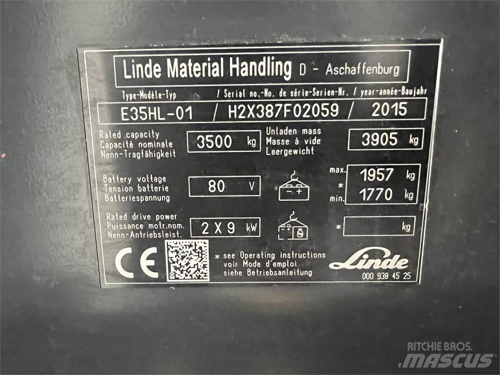 Linde E35HL-01 Empilhadores eléctricos