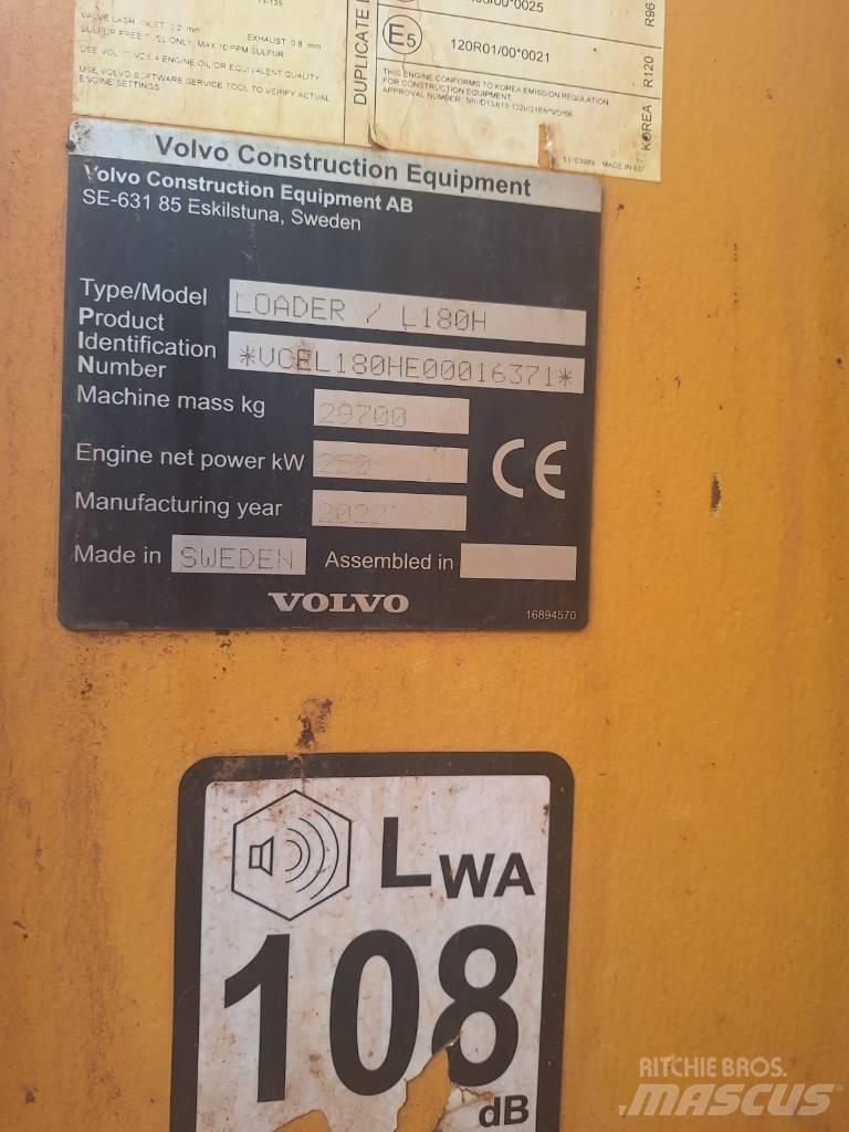 Volvo L 180 H Pás carregadoras de rodas