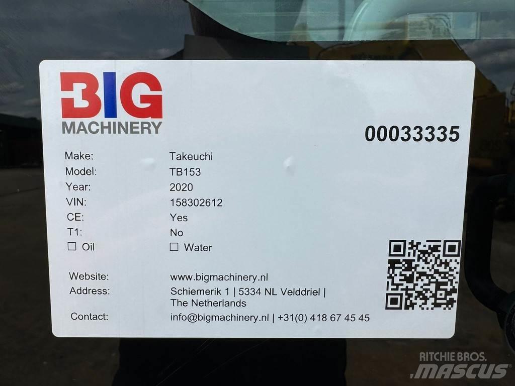 Takeuchi TB153FR Mini Escavadoras <7t