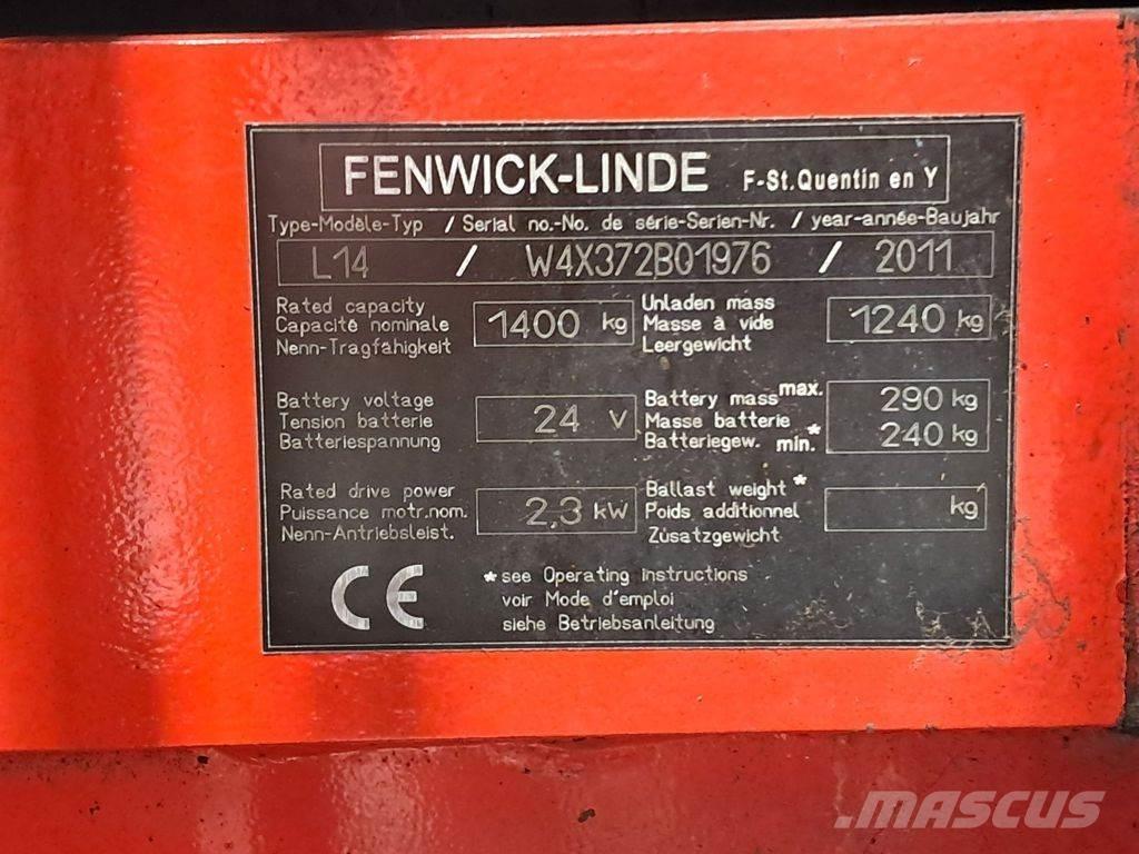 Linde L14 Empilhador para operador externo