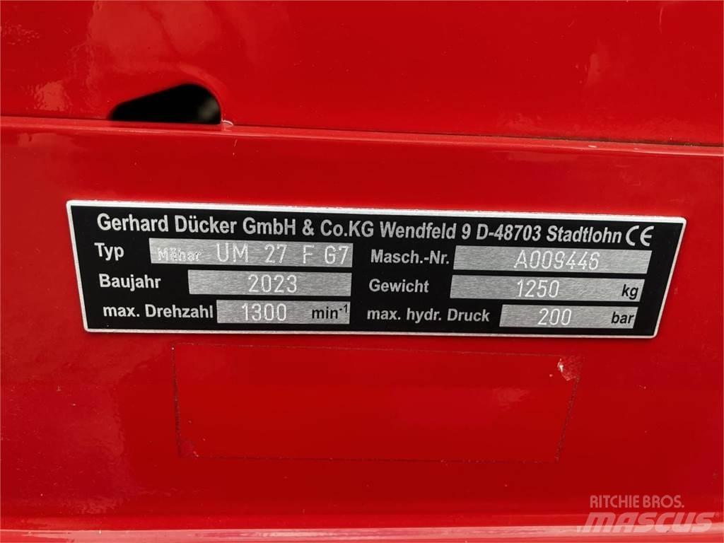 Dücker UM-27 F G7 Gadanheiras e cortadores de folhas para pastos