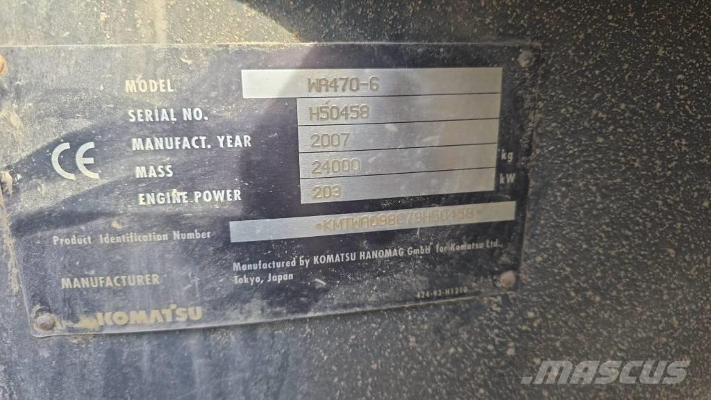 Komatsu WA 470-6 Pás carregadoras de rodas