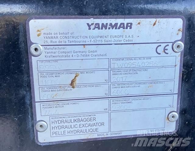 Yanmar B95W Escavadoras de rodas