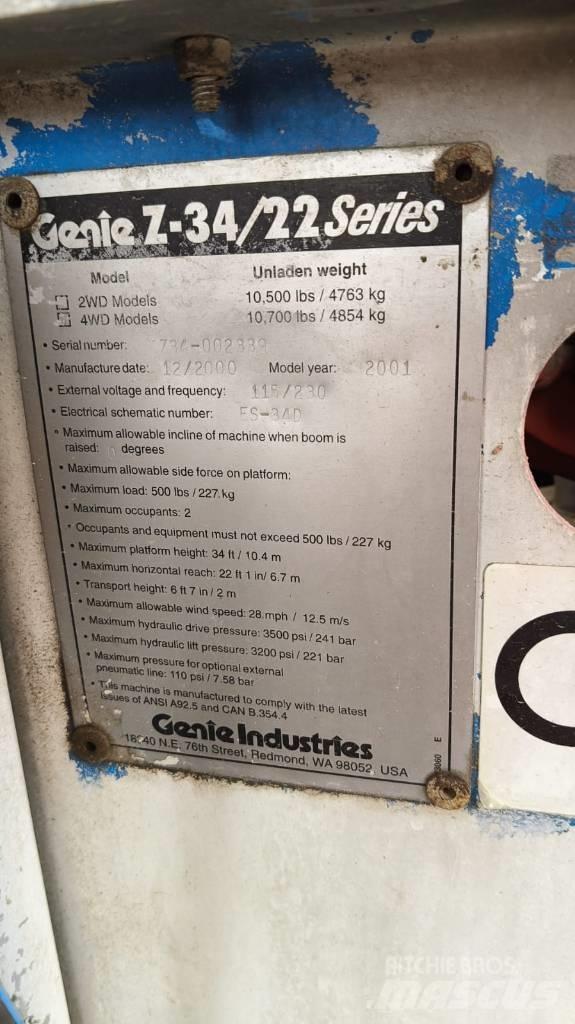 Genie Z 34/22 IC Elevadores braços articulados
