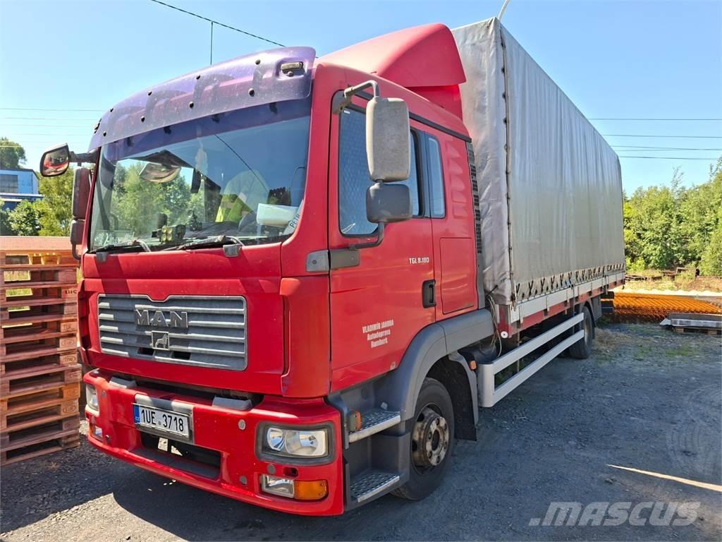 MAN TGL 7.180 Camiões estrado/caixa aberta