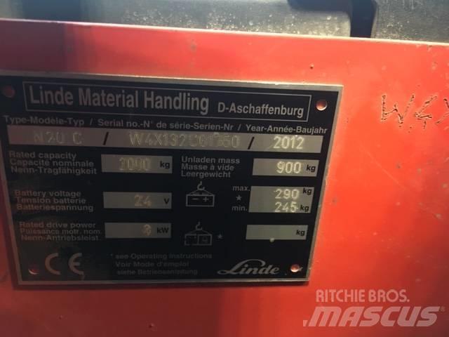Linde N20C/132 Preparadoras de encomendas de baixa elevação