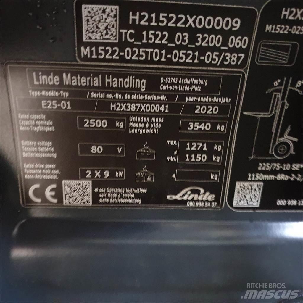 Linde E25 Empilhadores eléctricos